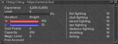 Signature for player Ching Ching