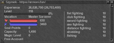 Signature for player Szymek